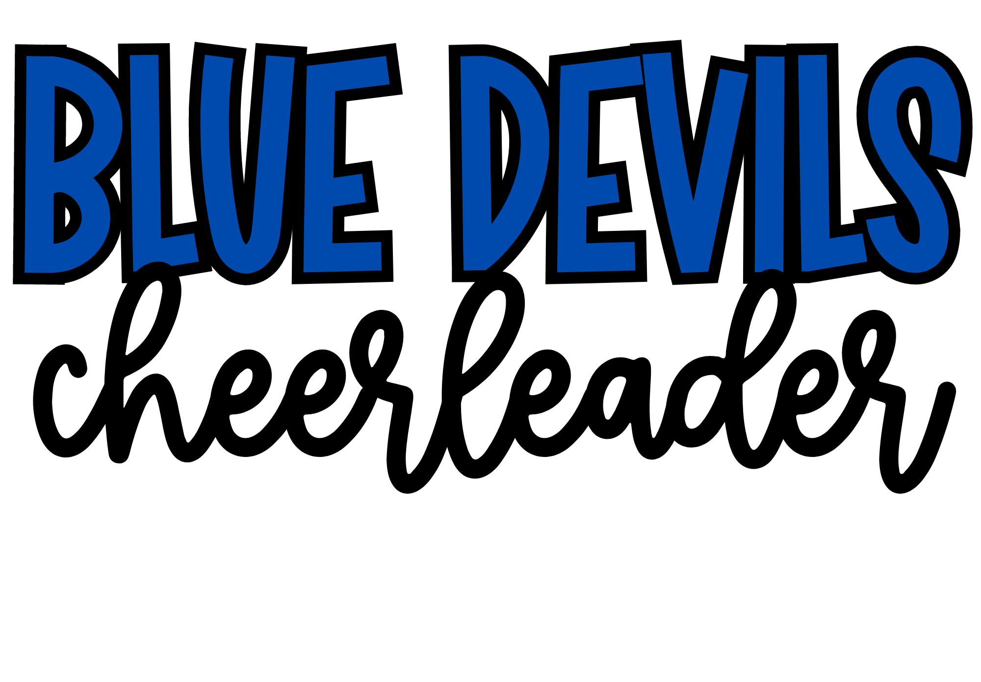 Blue Devils Cheerleader T Shirt