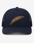 Womens Lightning Trucker Cap with Ponytail Opening