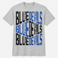 Distressed Blue Devils Logo Tee