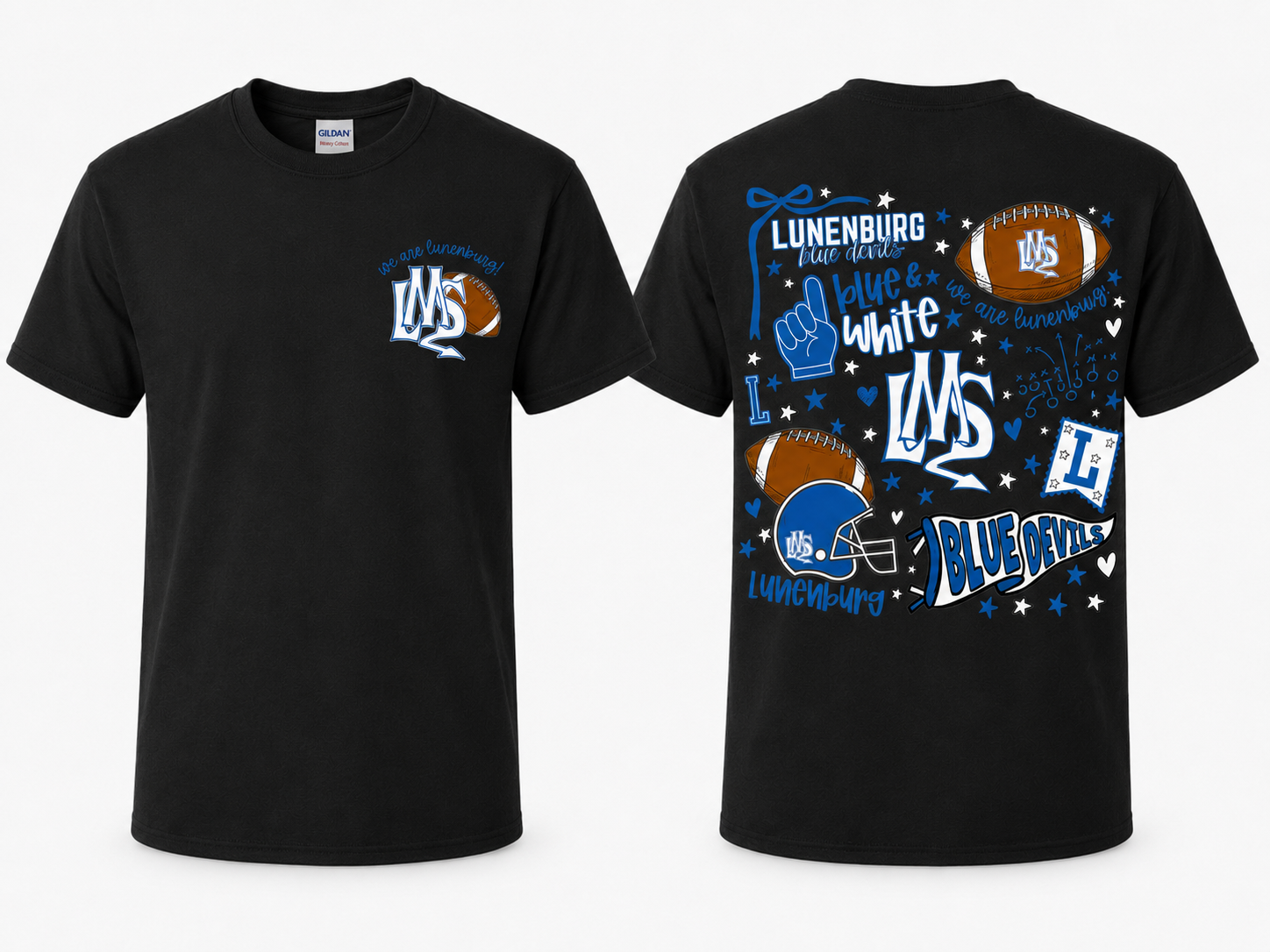 We are Lunenburg- LMS Football T- Shirt