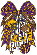 Charger Football BOW Tee