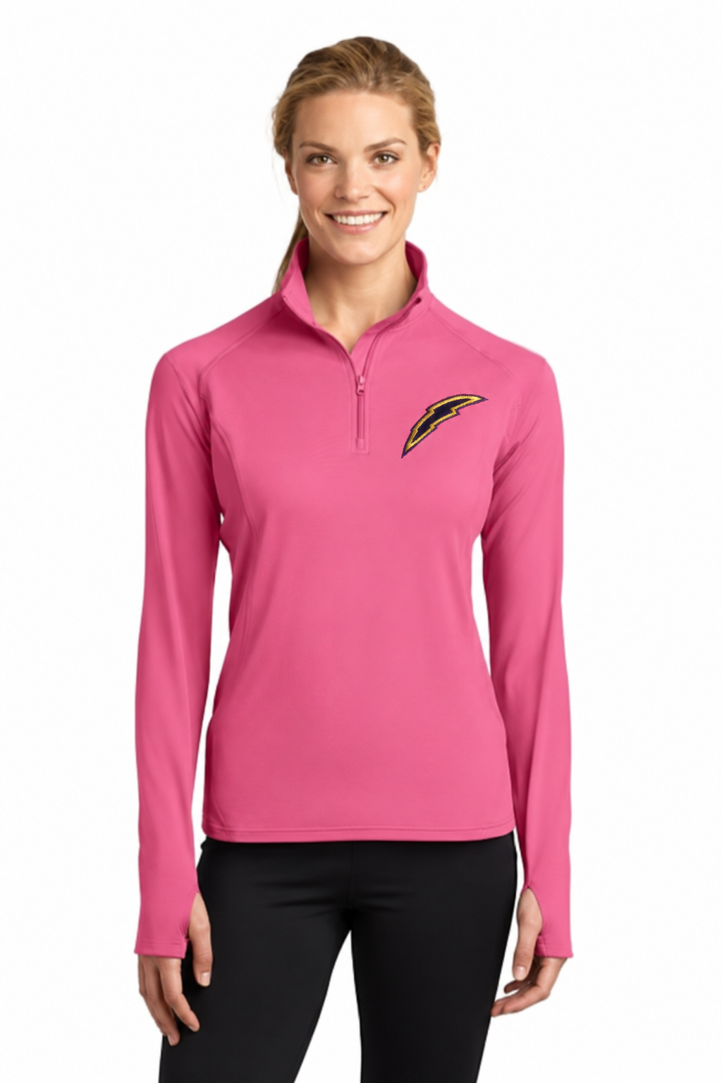 1/2 zip Long Sleeve Women's Lightning Pullover
