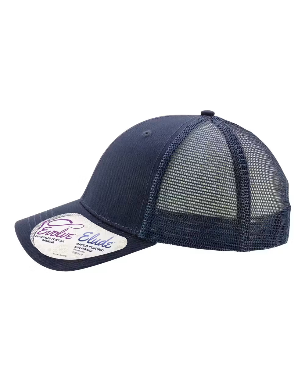 Womens Lightning Trucker Cap with Ponytail Opening